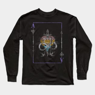 Grey Ace Pride Long Sleeve T-Shirt